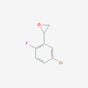 molecular formula C8H6BrFO B1444983 2-(5-Bromo-2-fluorophenyl)oxirane CAS No. 1343046-78-5