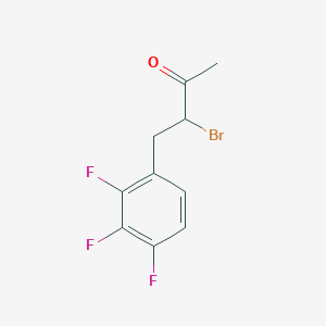 molecular formula C10H8BrF3O B1444986 3-Bromo-4-(2,3,4-trifluorophenyl)butan-2-one CAS No. 1250793-81-7