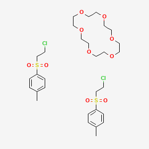 1-(2-Chloroethylsulfonyl)-4-methylbenzene;1,4,7,10,13,16-hexaoxacyclooctadecane