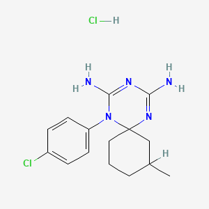 1-(4-Chlorophenyl)-2,4-diamino-8-methyl-1,3,5-triazaspiro(5.5)undeca-2,4-diene hydrochloride