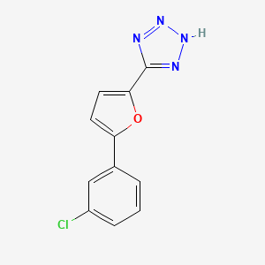 5-[5-(3-chlorophenyl)furan-2-yl]-2H-tetrazole