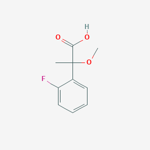 molecular formula C10H11FO3 B1444997 2-(2-Fluorophenyl)-2-methoxypropanoic acid CAS No. 1247392-62-6