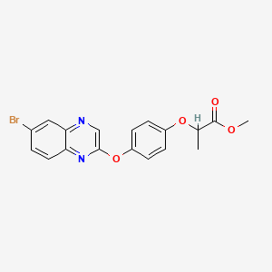 Methyl 2-(4-((6-bromo-2-quinoxalinyl)oxy)phenoxy)propanoate