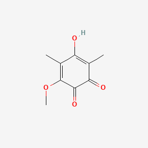 2,5-Cyclohexadiene-1,4-dione, 2-hydroxy-6-methoxy-3,5-dimethyl-