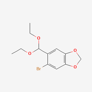 5-Bromo-6-(diethoxymethyl)-2H-1,3-benzodioxole