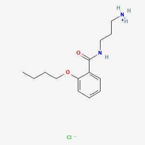 molecular formula C14H23ClN2O2 B14450023 N-(3-Aminopropyl)-o-butoxybenzamide hydrochloride CAS No. 78109-72-5