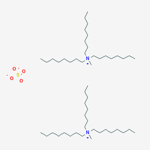 molecular formula C50H108N2O4S B14450028 Bis(N-methyl-N,N-dioctyloctan-1-aminium) sulfate CAS No. 76841-73-1