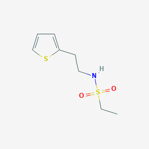 molecular formula C8H13NO2S2 B1445003 N-[2-(thiophen-2-yl)ethyl]ethane-1-sulfonamide CAS No. 1343399-06-3