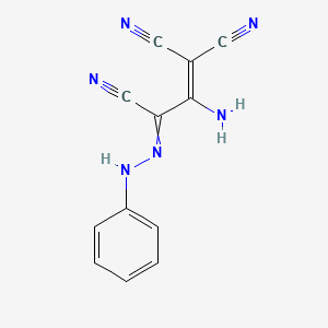 2-Amino-3-(2-phenylhydrazinylidene)prop-1-ene-1,1,3-tricarbonitrile