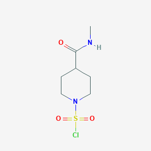 molecular formula C7H13ClN2O3S B1445005 4-(甲基氨基羰基)哌啶-1-磺酰氯 CAS No. 1250714-53-4