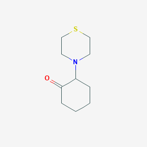 molecular formula C10H17NOS B1445017 2-(Thiomorpholin-4-yl)cyclohexan-1-one CAS No. 1248999-41-8