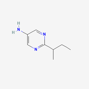 molecular formula C8H13N3 B1445025 2-(Butan-2-yl)pyrimidin-5-amine CAS No. 1247151-56-9
