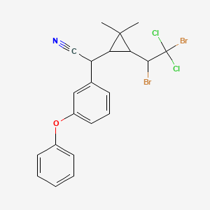 [3-(1,2-Dibromo-2,2-dichloroethyl)-2,2-dimethylcyclopropyl](3-phenoxyphenyl)acetonitrile