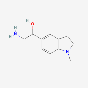 molecular formula C11H16N2O B1445026 2-氨基-1-(1-甲基吲哚-5-基)乙醇 CAS No. 1249007-16-6