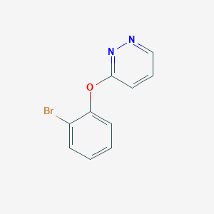molecular formula C10H7BrN2O B1445029 3-(2-Bromophenoxy)pyridazine CAS No. 40580-53-8
