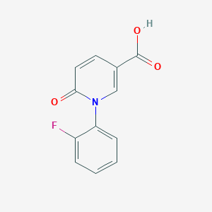 molecular formula C12H8FNO3 B1445030 1-(2-氟苯基)-6-氧代-1,6-二氢吡啶-3-羧酸 CAS No. 1284640-83-0