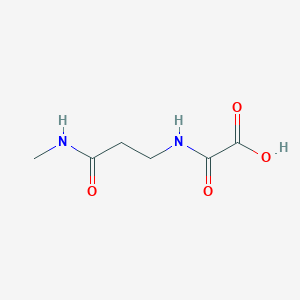 {[2-(Methylcarbamoyl)ethyl]carbamoyl}formic acid