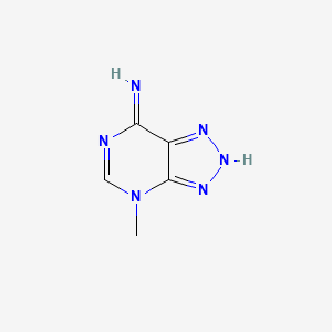 4H-1,2,3-Triazolo(4,5-d)pyrimidin-7-amine, 4-methyl-