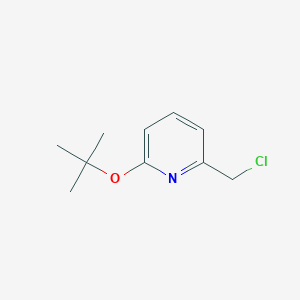 molecular formula C10H14ClNO B1445035 2-(Tert-butoxy)-6-(chloromethyl)pyridine CAS No. 1248049-34-4