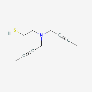 Ethanethiol, 2-(di(2-butynyl)amino)-