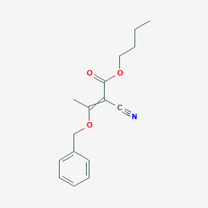 molecular formula C16H19NO3 B14450359 Butyl 3-(benzyloxy)-2-cyanobut-2-enoate CAS No. 78857-84-8