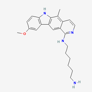 1,6-Hexanediamine, N-(9-methoxy-5-methyl-6H-pyrido(4,3-b)carbazol-1-yl)-