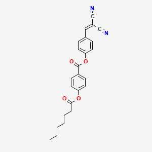 4-(2,2-Dicyanoethenyl)phenyl 4-(heptanoyloxy)benzoate