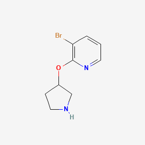 B1445041 3-Bromo-2-(pyrrolidin-3-yloxy)pyridine CAS No. 1249952-04-2