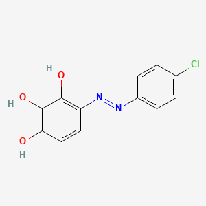 4-[2-(4-Chlorophenyl)hydrazinyl]-3-hydroxycyclohexa-3,5-diene-1,2-dione