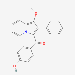 (4-Hydroxyphenyl)(1-methoxy-2-phenylindolizin-3-yl)methanone