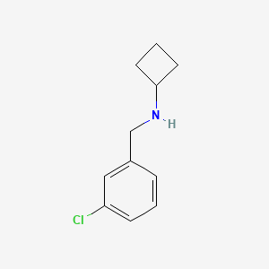 molecular formula C11H14ClN B1445044 N-[(3-氯苯基)甲基]环丁胺 CAS No. 1249105-50-7
