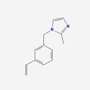 molecular formula C13H14N2 B14450443 1-[(3-Ethenylphenyl)methyl]-2-methyl-1H-imidazole CAS No. 78430-92-9