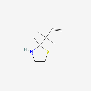 2-Methyl-2-(2-methylbut-3-en-2-yl)-1,3-thiazolidine