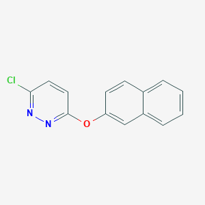 molecular formula C14H9ClN2O B14450509 3-Chloro-6-[(naphthalen-2-yl)oxy]pyridazine CAS No. 79232-84-1