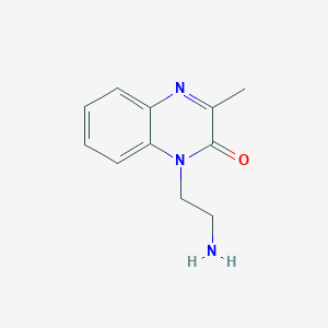 molecular formula C11H13N3O B1445051 1-(2-Aminoethyl)-3-methyl-1,2-dihydroquinoxalin-2-one CAS No. 30466-79-6