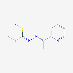 N-[bis(methylsulfanyl)methylideneamino]-1-pyridin-2-ylethanimine