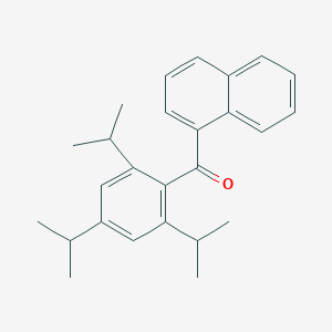 molecular formula C26H30O B14450526 Methanone, 1-naphthalenyl[2,4,6-tris(1-methylethyl)phenyl]- CAS No. 78823-31-1