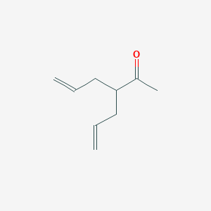 molecular formula C9H14O B14450532 5-Hexen-2-one, 3-(2-propenyl)- CAS No. 75265-80-4