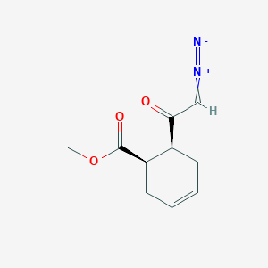 2-Diazonio-1-[(1S,6R)-6-(methoxycarbonyl)cyclohex-3-en-1-yl]ethen-1-olate