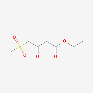molecular formula C7H12O5S B1445054 4-(甲磺酰基)-3-氧代丁酸乙酯 CAS No. 1248686-73-8