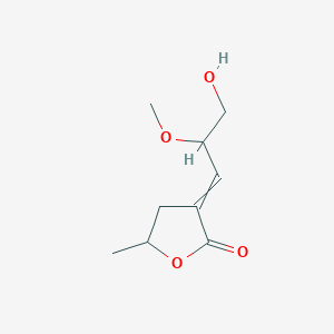 3-(3-Hydroxy-2-methoxypropylidene)-5-methyloxolan-2-one