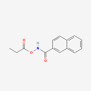 molecular formula C14H13NO3 B14450551 N-(2-Naphthoyl)-O-propionylhydroxylamine CAS No. 76790-18-6