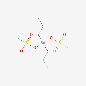 molecular formula C8H20O6S2Sn B14450552 Stannane, bis((methylsulfonyl)oxy)dipropyl- CAS No. 73927-87-4