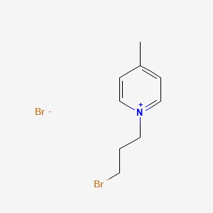 molecular formula C9H13Br2N B14450563 Pyridinium, 1-(3-bromopropyl)-4-methyl-, bromide CAS No. 76780-22-8