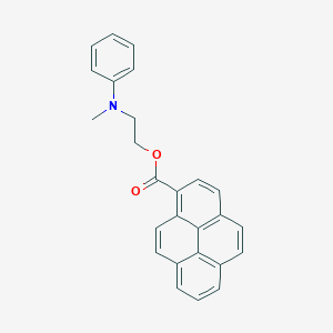 2-[Methyl(phenyl)amino]ethyl pyrene-1-carboxylate