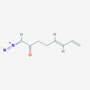 molecular formula C8H10N2O B14450578 (5E)-1-diazoocta-5,7-dien-2-one CAS No. 75283-40-8