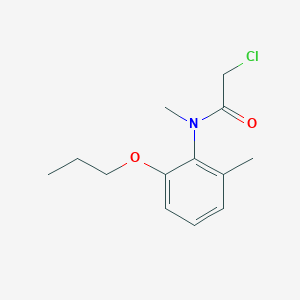 molecular formula C13H18ClNO2 B14450583 2-Chloro-N-methyl-N-(2-methyl-6-propoxyphenyl)acetamide CAS No. 78194-25-9