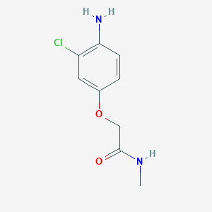 molecular formula C9H11ClN2O2 B1445059 2-(4-氨基-3-氯苯氧基)-N-甲基乙酰胺 CAS No. 1249318-76-0