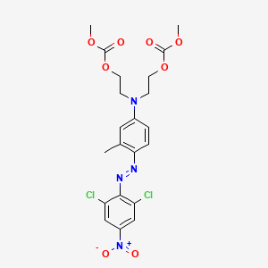 2,4,10-Trioxa-7-azaundecan-11-oic acid, 7-(4-((2,6-dichloro-4-nitrophenyl)azo)-3-methylphenyl)-3-oxo-, methyl ester