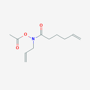 N-(Acetyloxy)-N-(prop-2-en-1-yl)hex-5-enamide